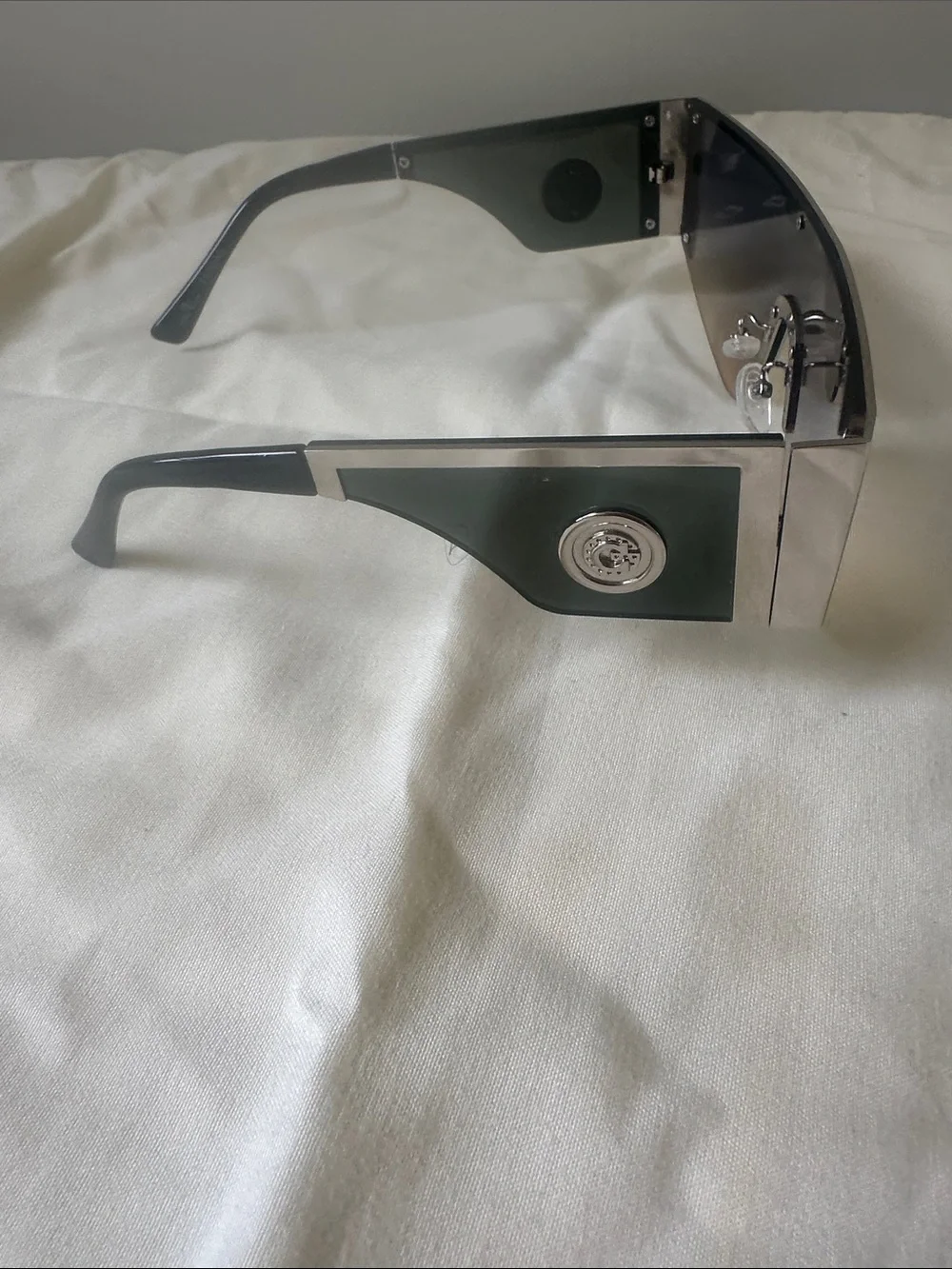 Oversized Shield Sunglasses in Gradient Smoke and Bronze
